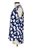 Anne Klein Blue Sleeveless Blouse Size M - photo 5