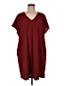 Assorted Brands Solid Burgundy Casual Dress Size M - photo 1