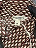 Max Studio 100% Polyester Chevron-herringbone Brown Red Long Sleeve Blouse Size M - photo 7