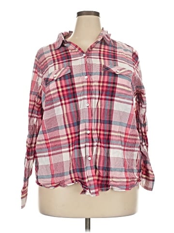 SONOMA life + style 3/4 Sleeve Button-Down Shirt (view 1)