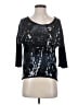 Eyeshadow Black 3/4 Sleeve Top Size S - photo 1