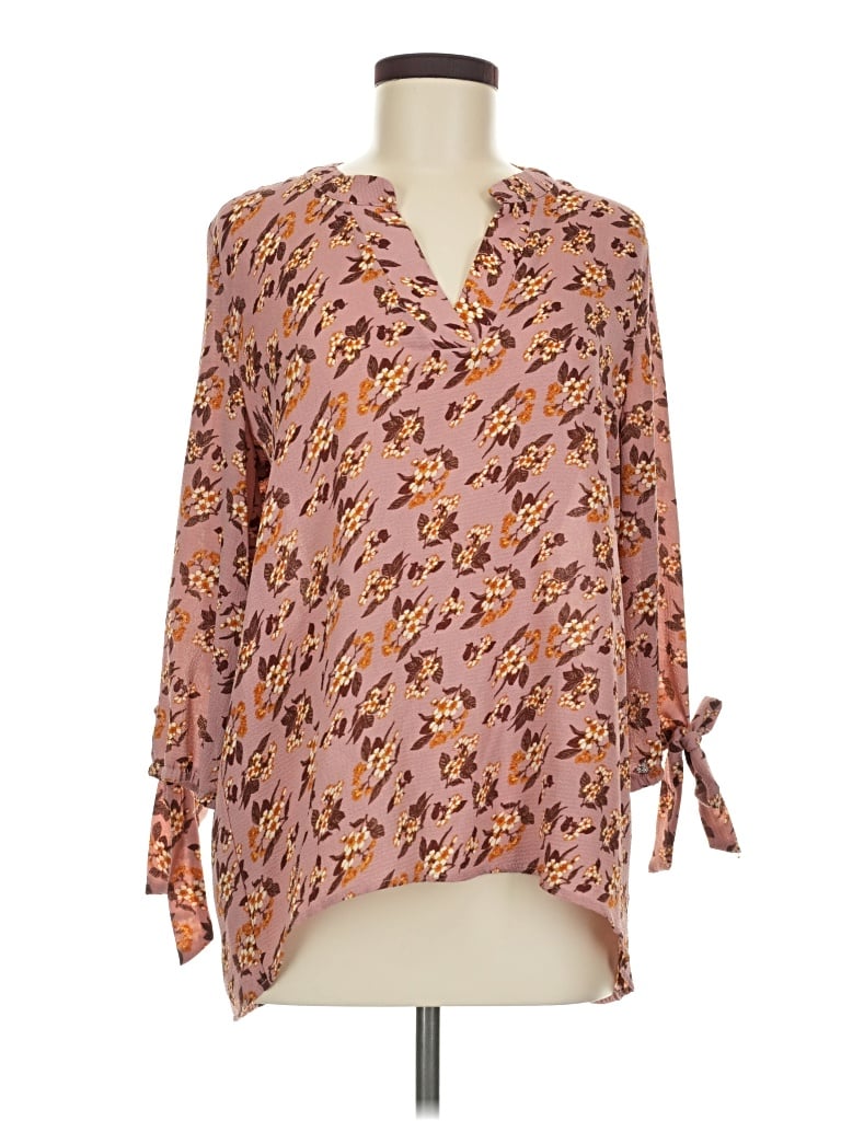 Pre-owned Wishful Park Long Sleeve Blouse In Pink