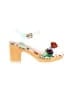 Betsey Johnson Floral White Heels Size 11 - photo 1