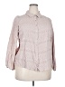 Torrid 100% Rayon Pink 3/4 Sleeve Button-Down Shirt Size 2X Plus (2) - photo 1
