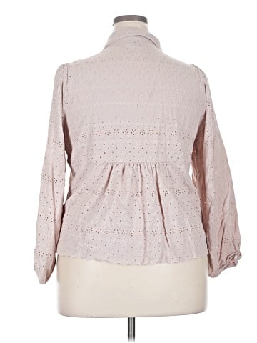 Torrid 3/4 Sleeve Button-Down Shirt (view 2)