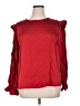 CeCe 100% Polyester Red Long Sleeve Blouse Size 1X - photo 1