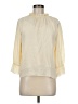 FRAME 100% Silk Ivory 3/4 Sleeve Silk Top Size M - photo 1