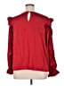 CeCe 100% Polyester Red Long Sleeve Blouse Size 1X - photo 2