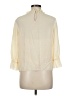 FRAME 100% Silk Ivory 3/4 Sleeve Silk Top Size M - photo 2