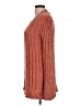 Signature Studio 100% Polyester Orange Cardigan Size L - photo 5