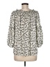 Max Studio 100% Polyester Ivory 3/4 Sleeve Blouse Size M - photo 2