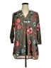 Assorted Brands Floral Brown Cardigan Size XL - photo 1