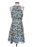 Maison Jules 100% Polyester Print Blue Cocktail Dress Size 4 - photo 2