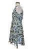 Maison Jules 100% Polyester Print Blue Cocktail Dress Size 4 - photo 5