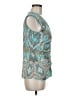 Essentials by Milano Teal Sleeveless Blouse Size M - photo 4