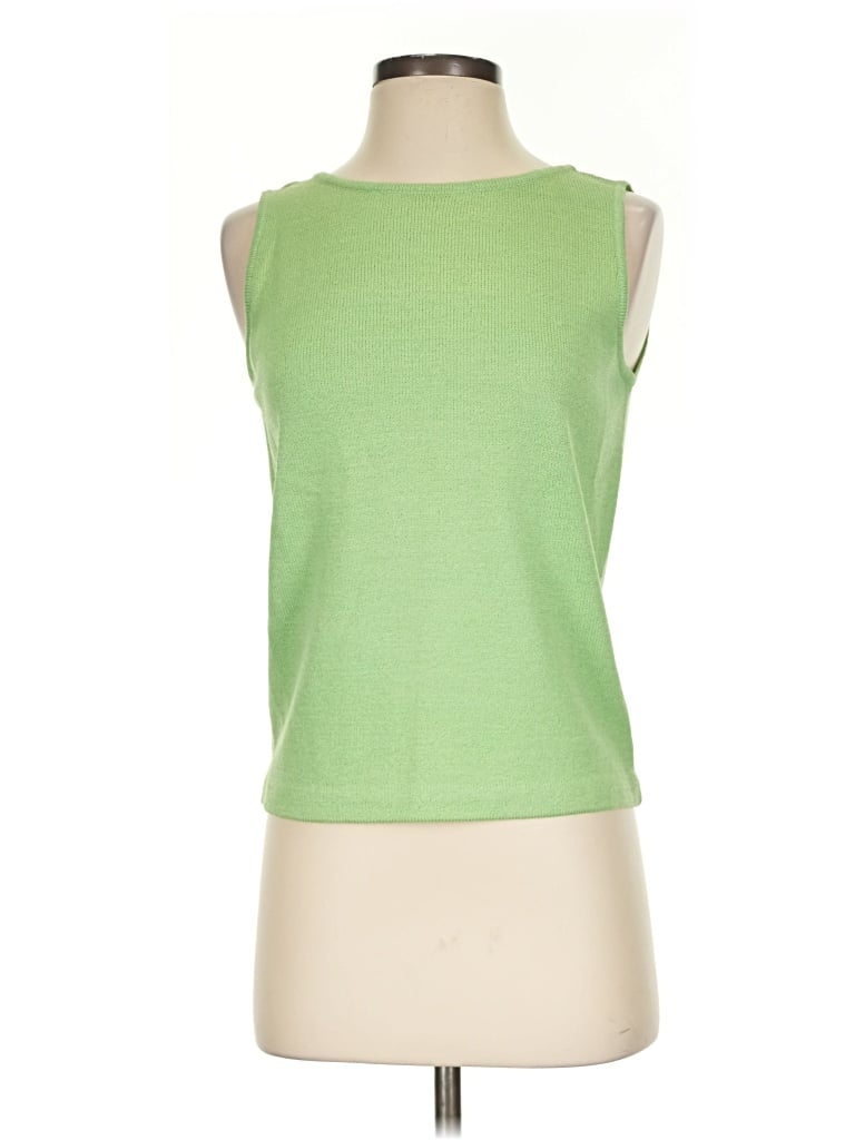 Pre-owned St. John Collection By Marie Gray Sweater Vest In Green