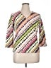 Ruby Rd. Ivory 3/4 Sleeve Blouse Size XL - photo 1