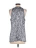 Cache 100% Polyester Gray Sleeveless Blouse Size XL - photo 2