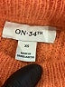 On 34th 100% Polyester Solid Orange Pullover Sweater Size XS - photo 7