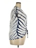 Reba Blue Short Sleeve Top Size L - photo 4