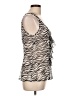6 Degrees 100% Polyester Ivory Sleeveless Blouse Size L - photo 4