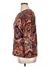 Cj Banks 100% Cotton Paisley Brown Pullover Sweater Size 0X - photo 5