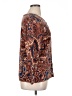 Cj Banks 100% Cotton Paisley Brown Pullover Sweater Size 0X - photo 4