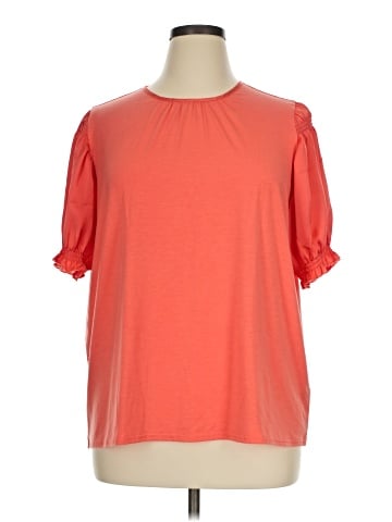 DG^2 by Diane Gilman Short Sleeve Blouse (view 1)