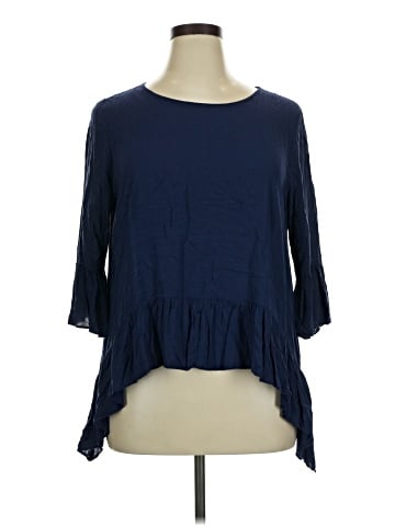 Simply Vera Vera Wang 3/4 Sleeve Blouse (view 1)