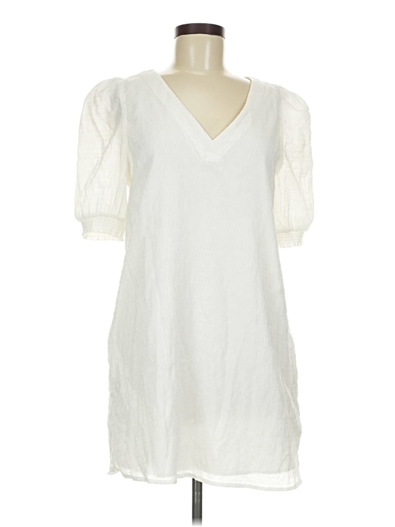 Pre-owned Bb Dakota By Steve Madden Casual Dress In White