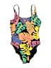 J.Crew Print Black One Piece Swimsuit Size 10 - photo 1