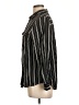 H&M Stripes Black Long Sleeve Button-Down Shirt Size 12 - photo 5