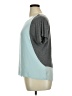Armani Exchange Color Block Teal Short Sleeve Top Size XL - photo 5