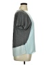 Armani Exchange Color Block Teal Short Sleeve Top Size XL - photo 4