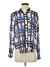 Rails 100% Rayon Plaid Blue Long Sleeve Blouse Size S - photo 1