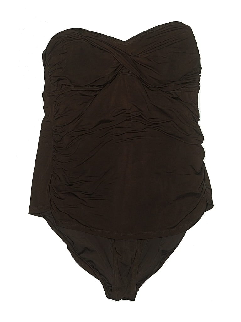 Pre-owned Jantzen One Piece Swimsuit In Brown