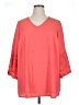 Roaman's 100% Polyester Orange 3/4 Sleeve T-Shirt Size 16W - photo 1