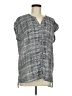 Worthington 100% Polyester Gray Short Sleeve Blouse Size M (tall) - photo 1