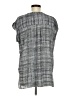 Worthington 100% Polyester Gray Short Sleeve Blouse Size M (tall) - photo 2