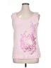 Basic Editions 100% Cotton Pink Sleeveless T-Shirt Size XL - photo 1