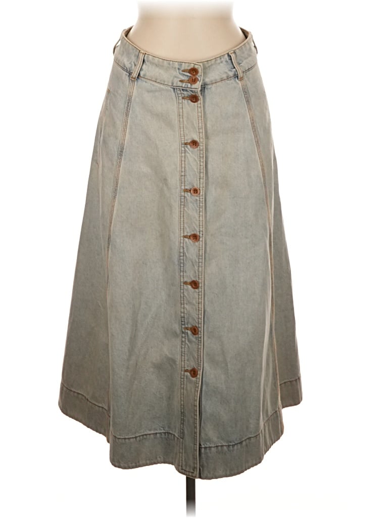 Pre-owned Zimmermann Denim Skirt In Blue