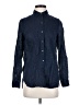 J. McLaughlin 100% Linen Blue Long Sleeve Button-Down Shirt Size XS - photo 1