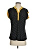 Diana Belle Polka Dots Black Short Sleeve Blouse Size S - photo 1