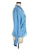Jones Wear 100% Polyester Blue Long Sleeve Blouse Size 8 - photo 4