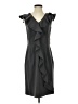 Spense Solid Gray Cocktail Dress Size 4 - photo 1