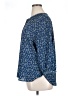 Jachs Girlfriend 100% Polyester Blue 3/4 Sleeve Blouse Size XL - photo 5