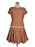 Alexia Admor Polka Dots Brown Casual Dress Size XL - photo 1