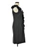 Spense Solid Gray Cocktail Dress Size 4 - photo 4