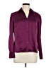 East5th 100% Polyester Burgundy Long Sleeve Blouse Size 8 - photo 1