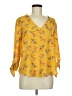 Wishful Park 100% Polyester Yellow 3/4 Sleeve Blouse Size M - photo 1